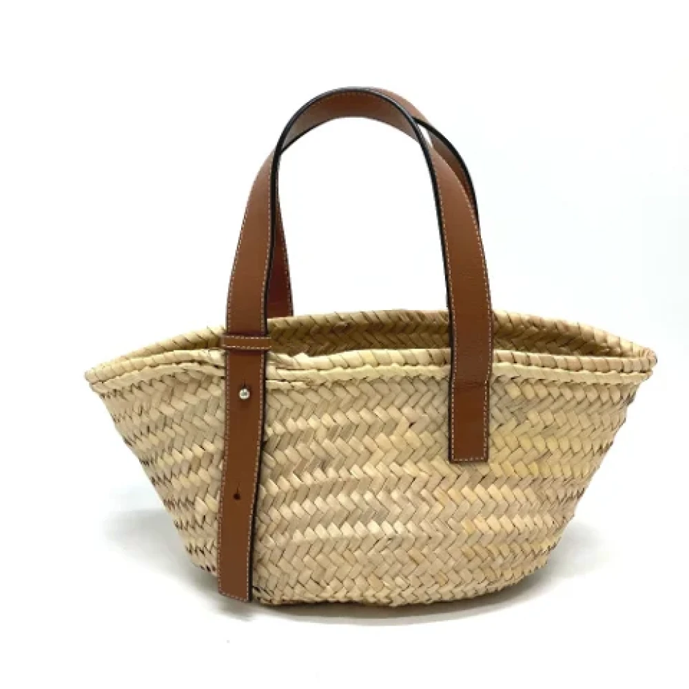 Loewe Pre-owned Fabric handbags Beige Dames