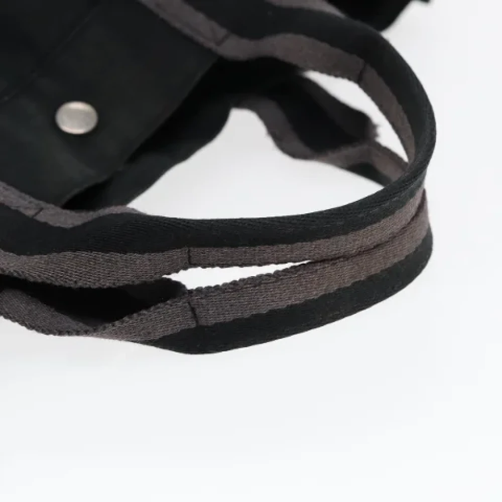 Hermès Vintage Pre-owned Canvas handbags Gray Dames