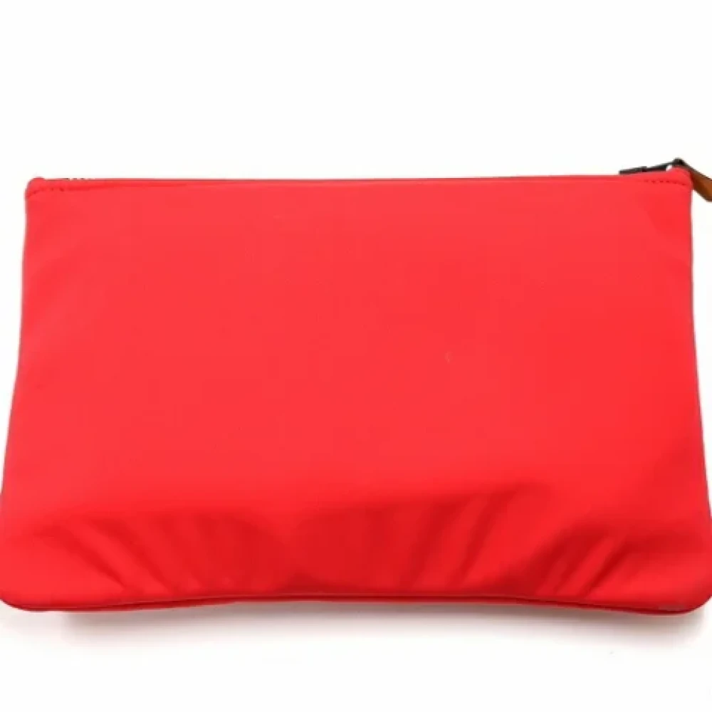 Hermès Vintage Pre-owned Nylon pouches Red Dames