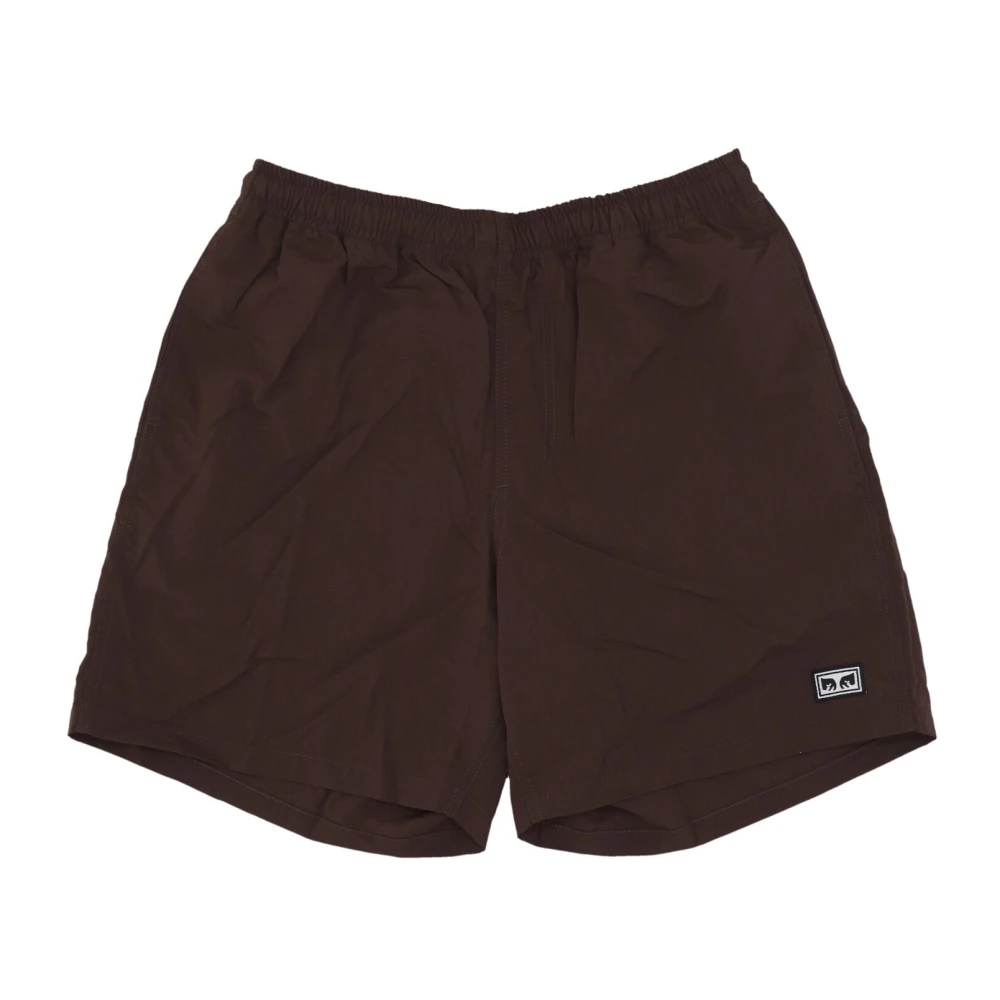 Obey Nylon Shorts Java Brown Heren