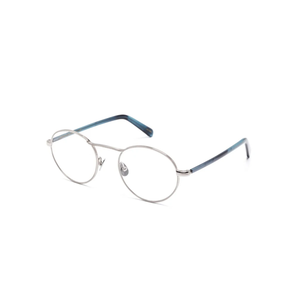 Moscot Unisex Gray Glasses, 49 Mm, Kanaka Opt Silver Ink Optical Frame