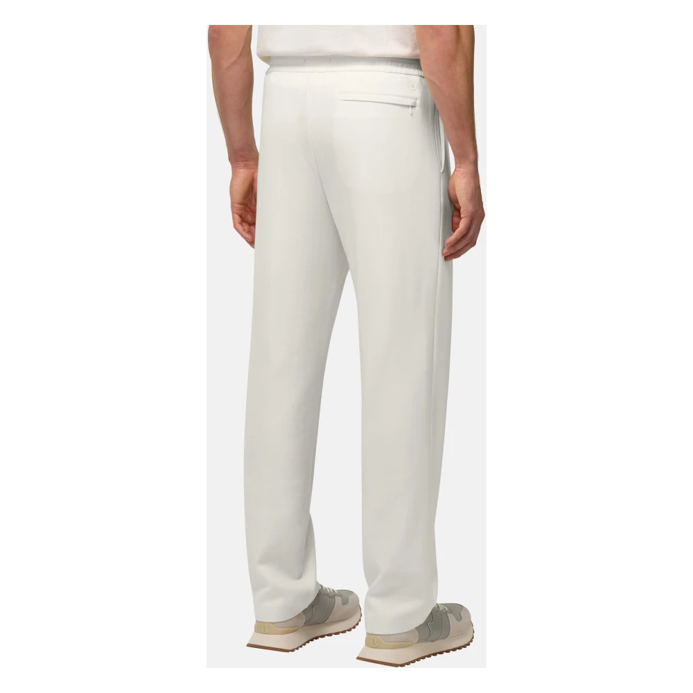 Boggi Milano Katoenen Fleecebroek Beige Heren