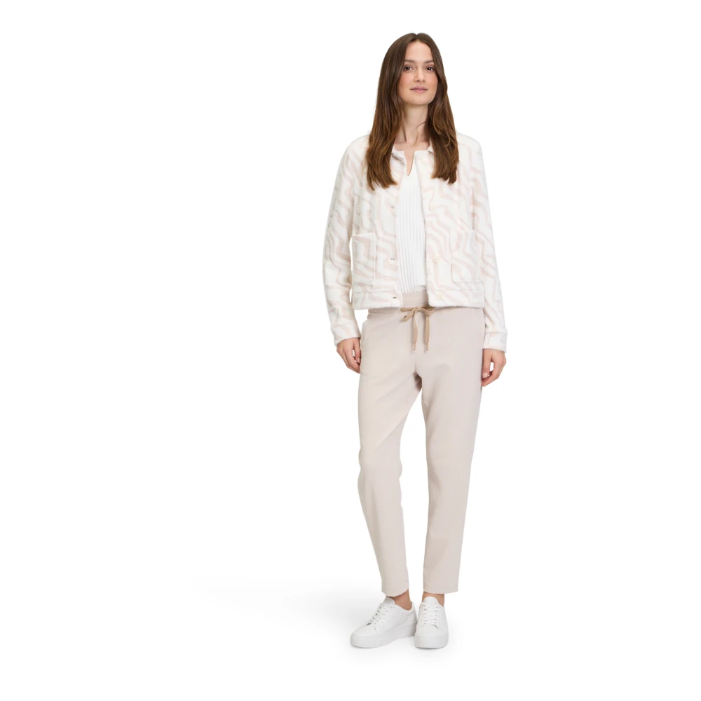 Betty & Co Broek met strikceintuur Brown Dames