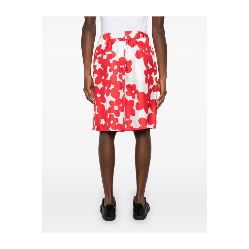 Marni Casual elastische taille shorts Red Heren