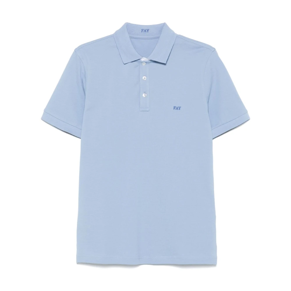 Fay - Tops > Polo Shirts - Blue - Fay - Modalova