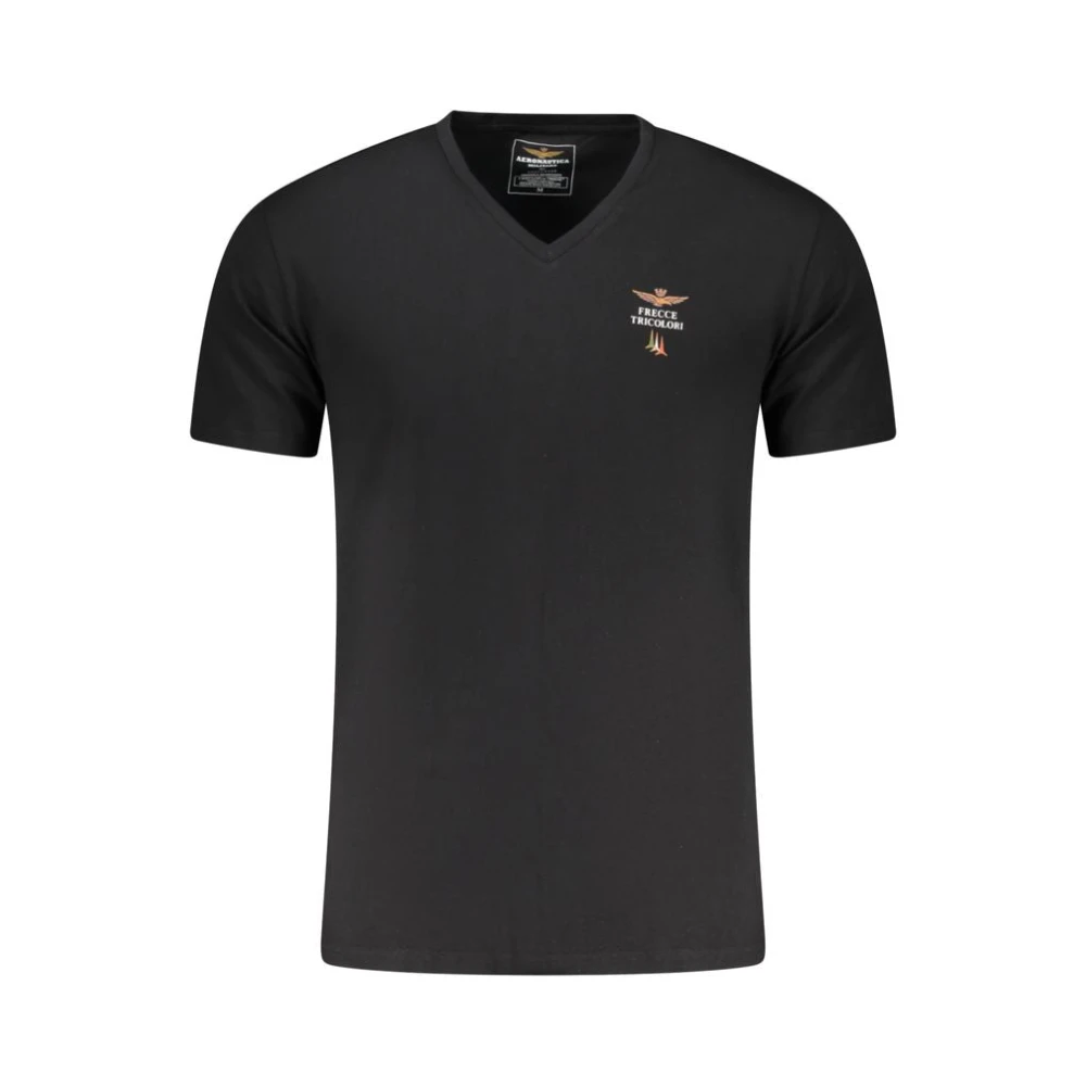 Aeronautica Militare Men's Black T-Shirts, M, Outdoor T-Shirt