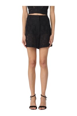 black-lace-eyelet-shorts