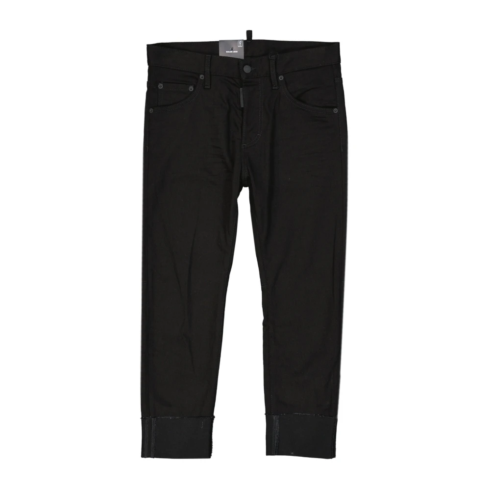 Dsquared2 Zwarte Bull Sailor Denim Jeans Black Dames