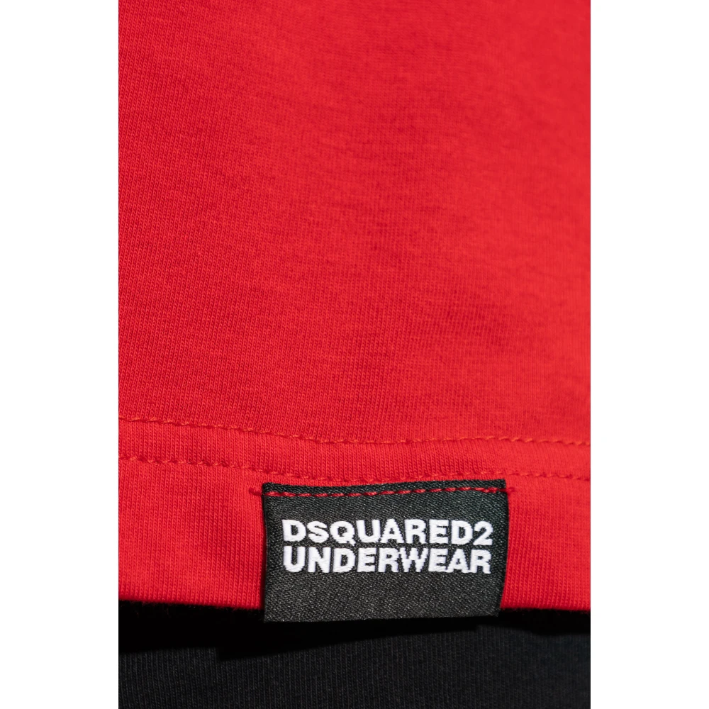 Dsquared2 Katoenen T-shirt Red Heren