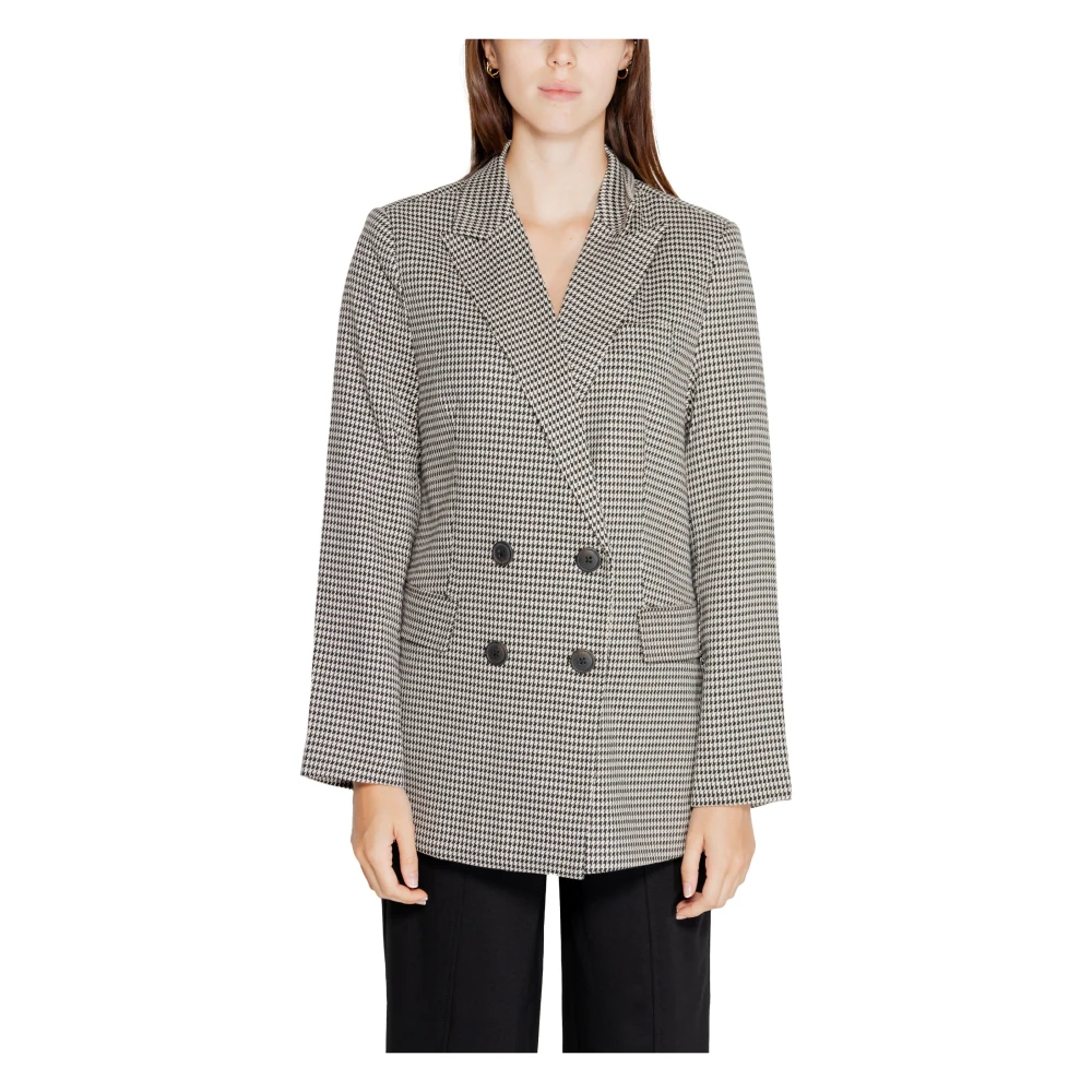 Only Losse Geruite Blazer Herfst Winter Collectie Multicolor Dames