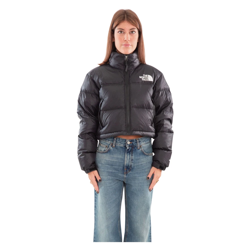 The North Face Geknipte donsjas in Kx71 Black Dames