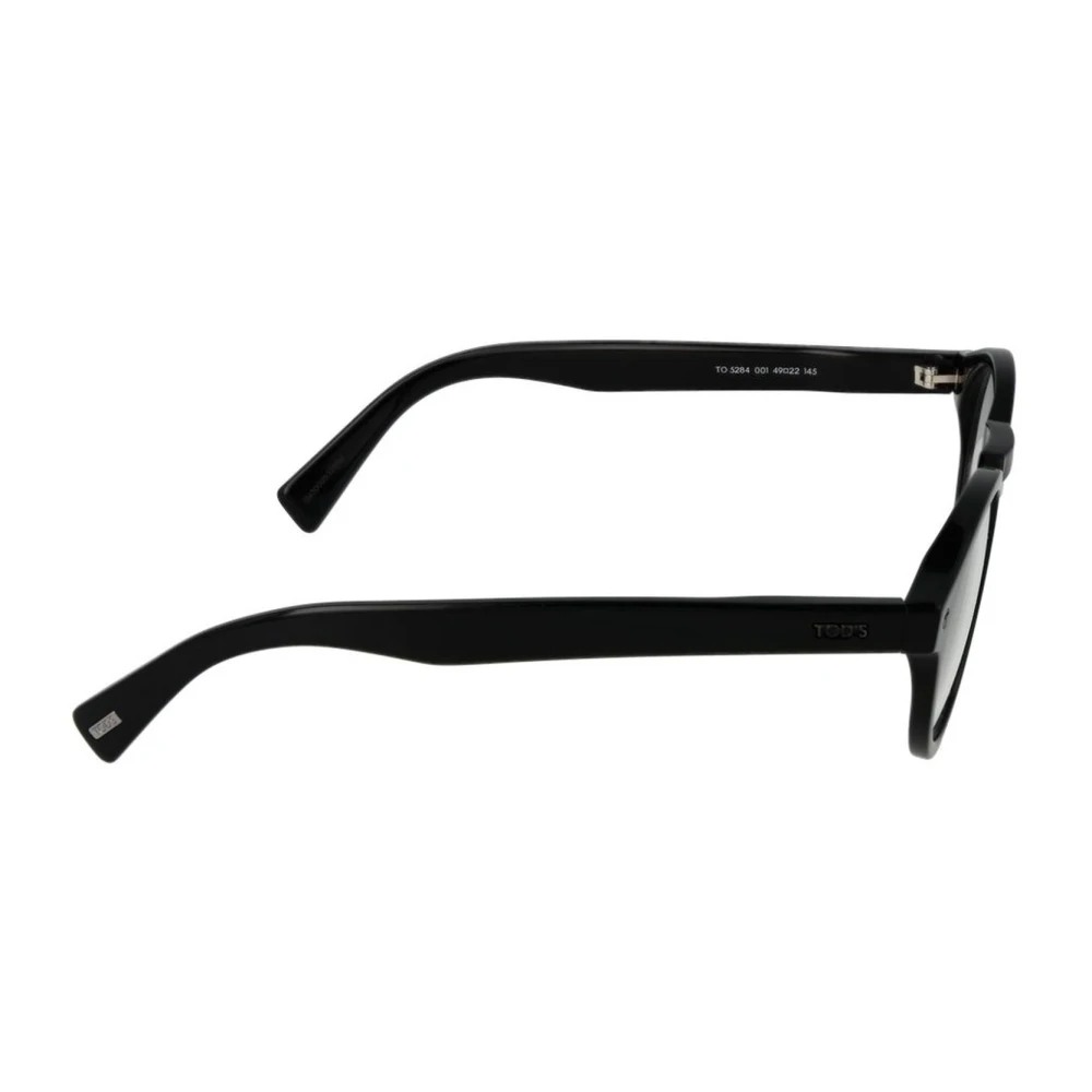 TOD'S Zwarte Acetaat Ronde Optische Frames Black Heren