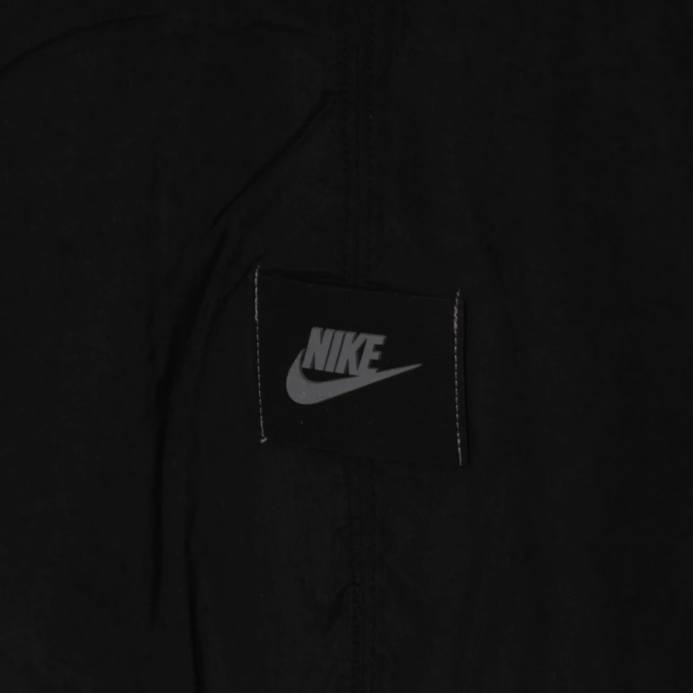 Nike Zwarte Fleece Hoodie Streetwear Stijl Black Heren