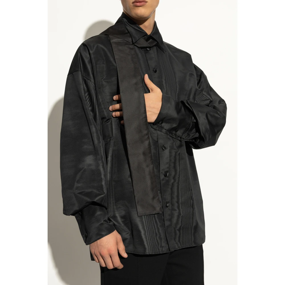Dolce & Gabbana Zijden sjaal Black Heren