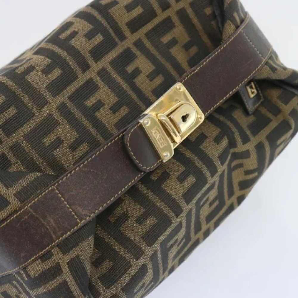 Fendi Vintage Pre-owned Canvas handbags Brown Dames