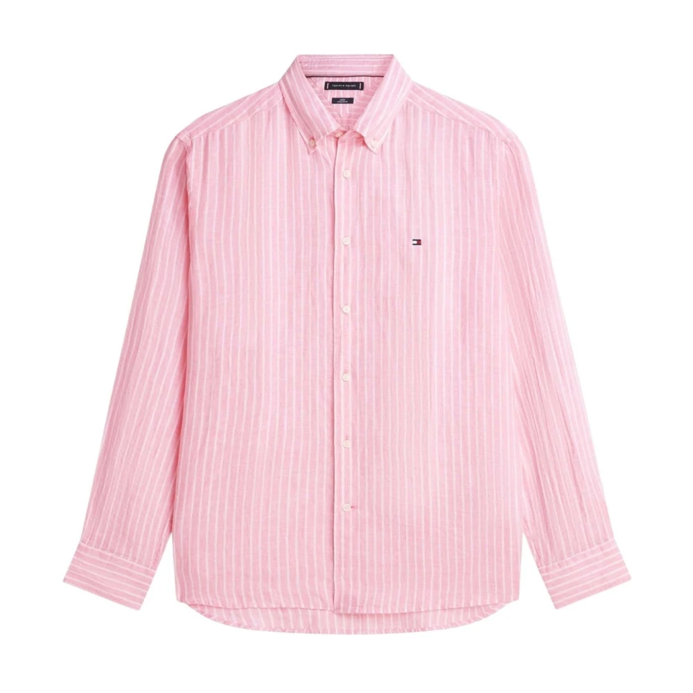 Tommy Hilfiger Herren Rosa Hemd Bengal Mw0mw42400 Regular Fit - Image 4
