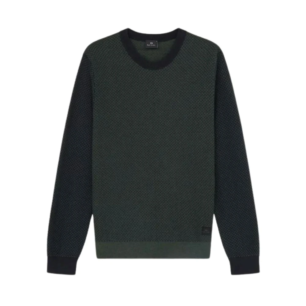 PS By Paul Smith Gebreide trui van katoen nylon mix Green Heren