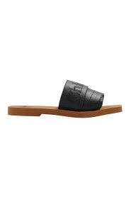 Woody leather slides