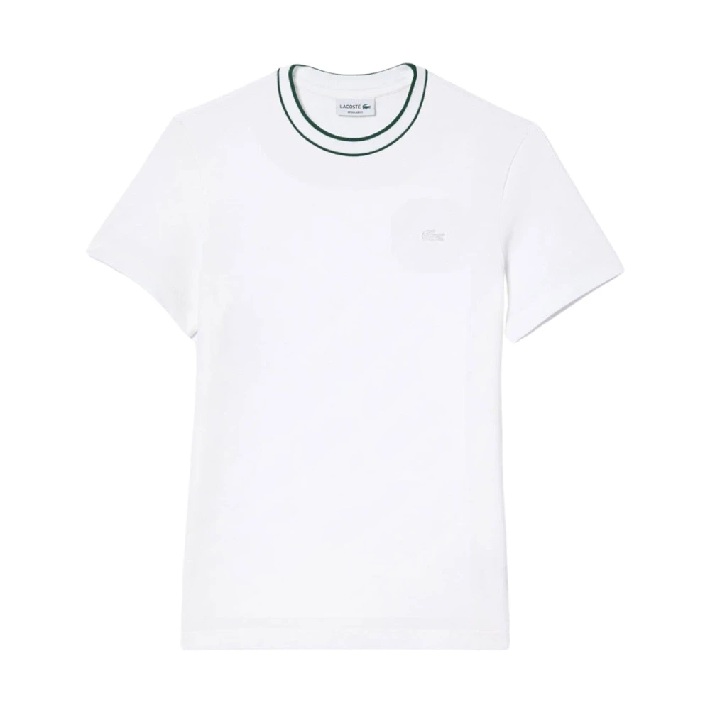 Lacoste Klassiek Wit Katoenen Piqué T-Shirt White Heren