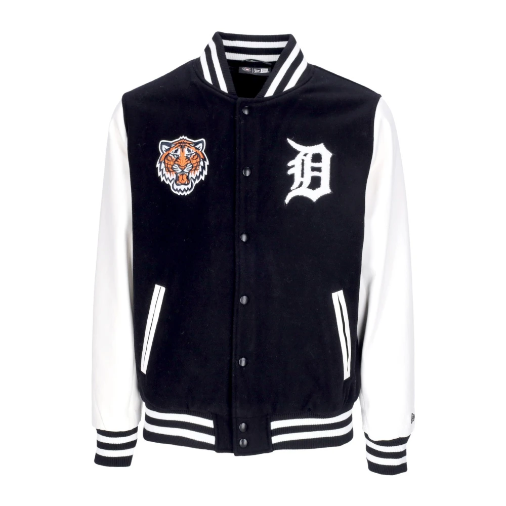 New Era Black Detroit Tigers Varsity Jacket - Male - Bomber Jackets - Xl - Jackets