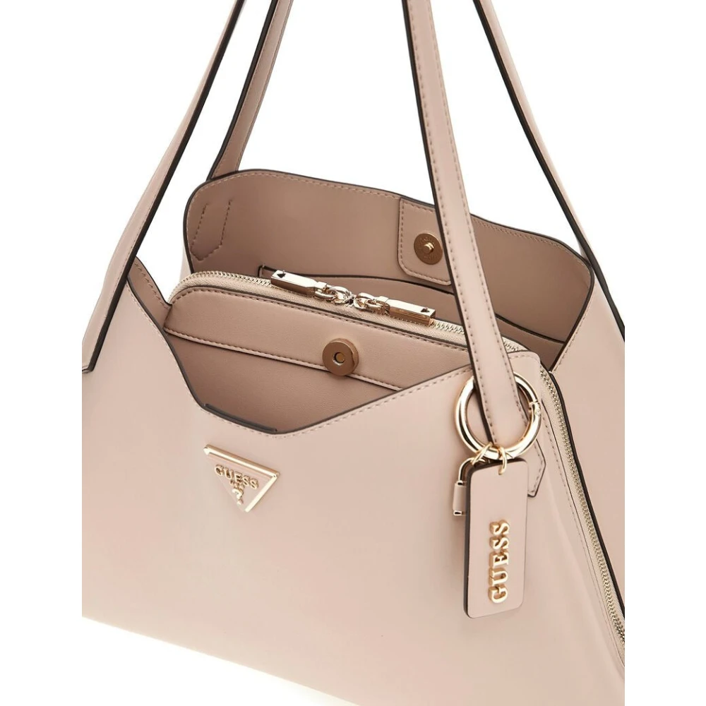 Guess Stijlvolle Schoudertas Nolana Sml Girlfrien Beige Dames