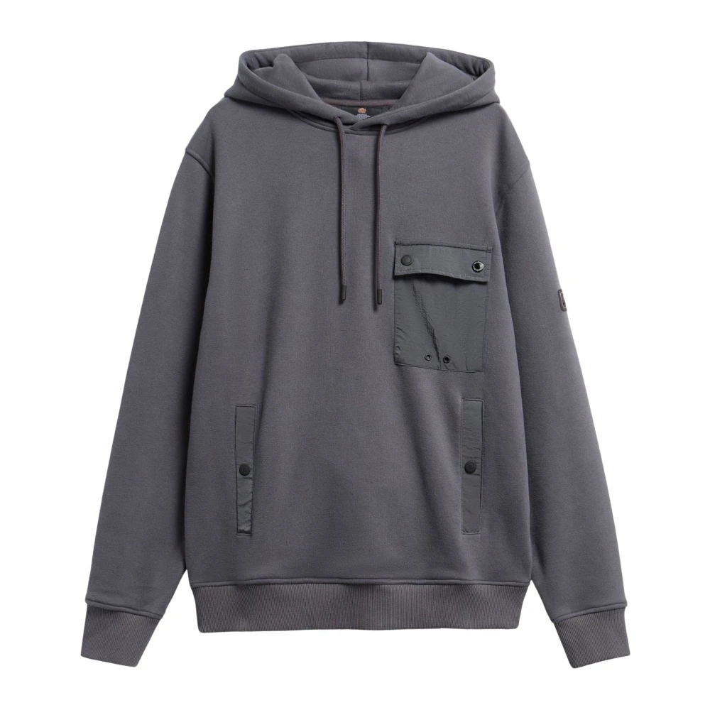 Barbour , Hoodies, Male, Gray, 2XL, Felpa