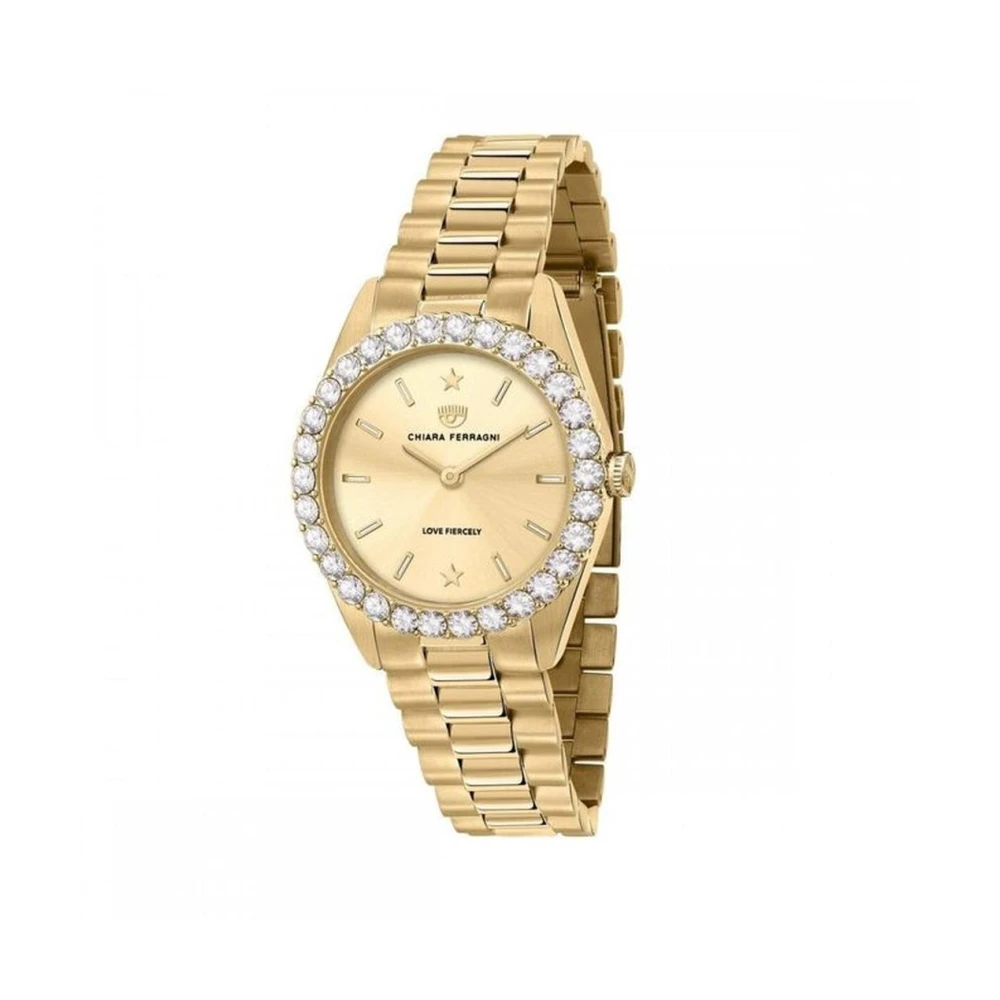 Chiara Ferragni Collection Women's Yellow Stainless Steel Quartz Analog Watch