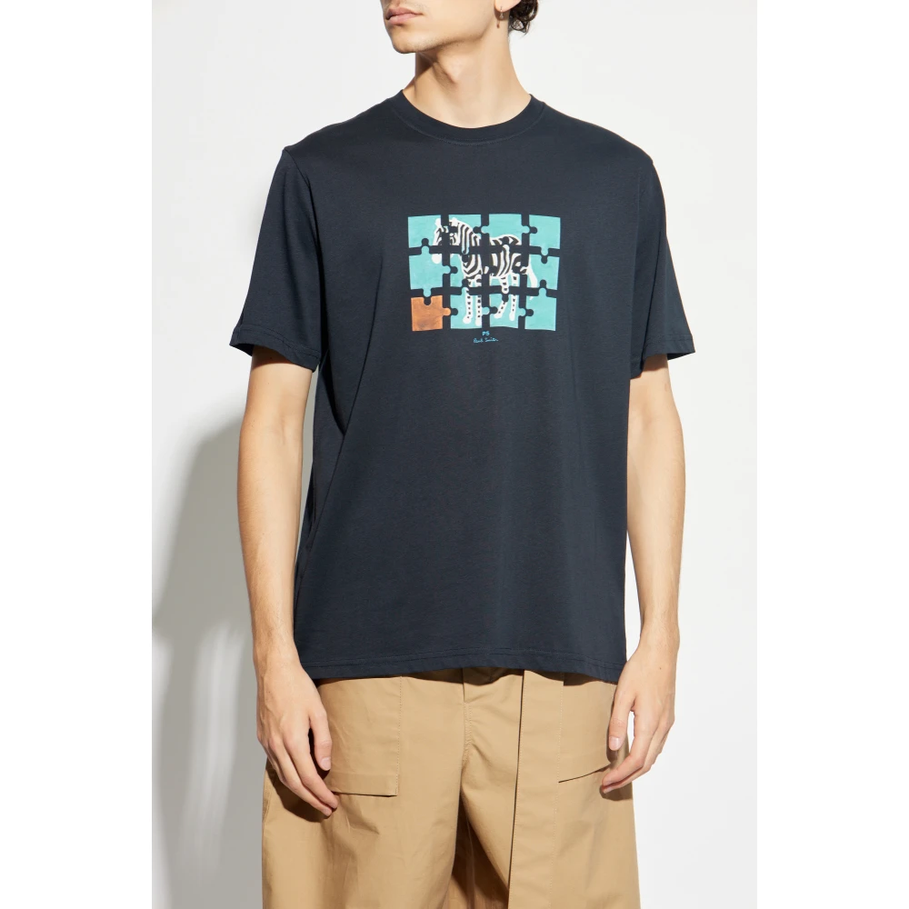 PS By Paul Smith T-shirt met print Blue Heren