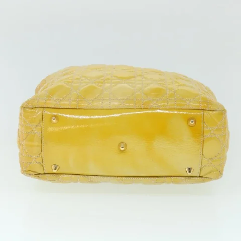 Dior Vintage Pre-owned Leather totes Yellow Dames