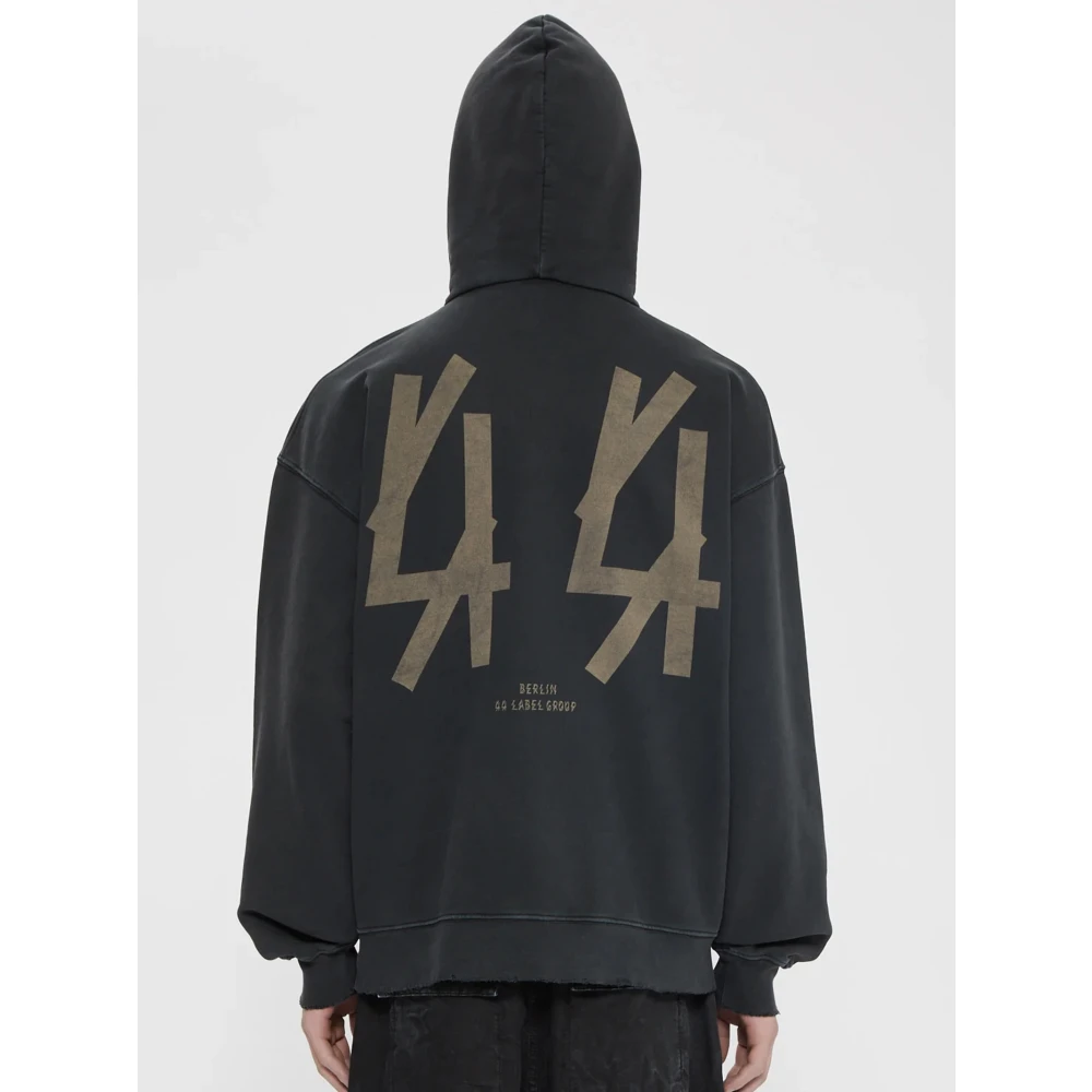 44 Label Group Hoodie met capuchon Black Heren