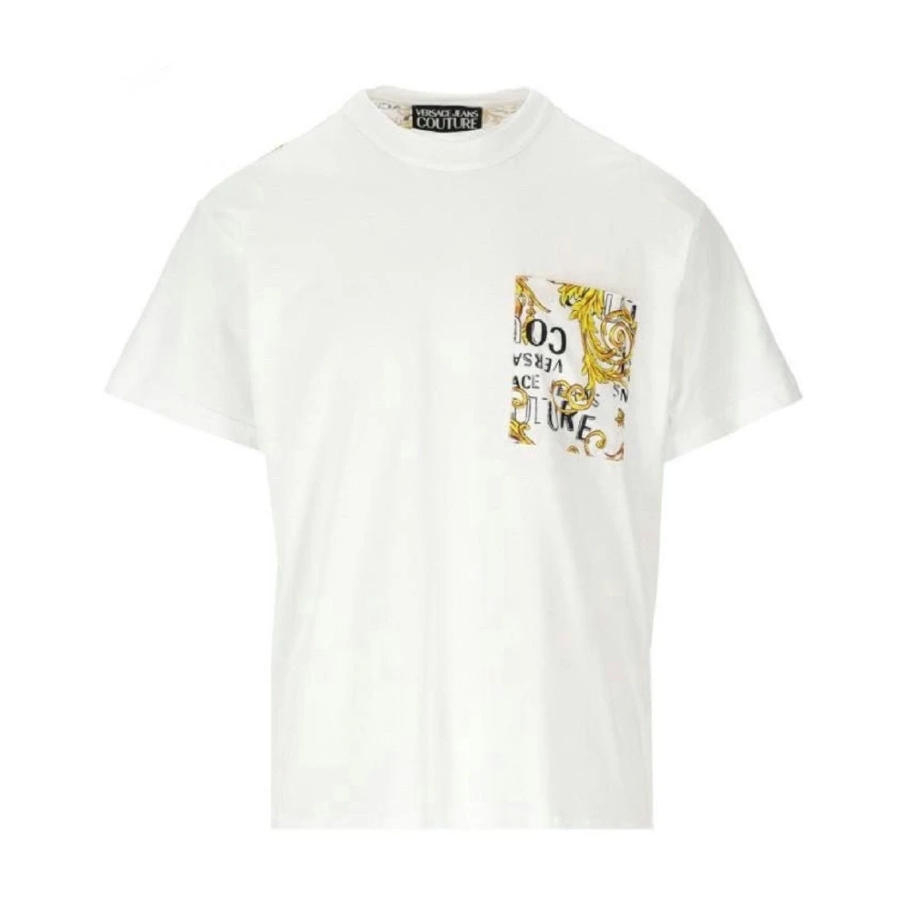 Versace Jeans Couture Wit Logo Print T-Shirt Xxxl White Heren