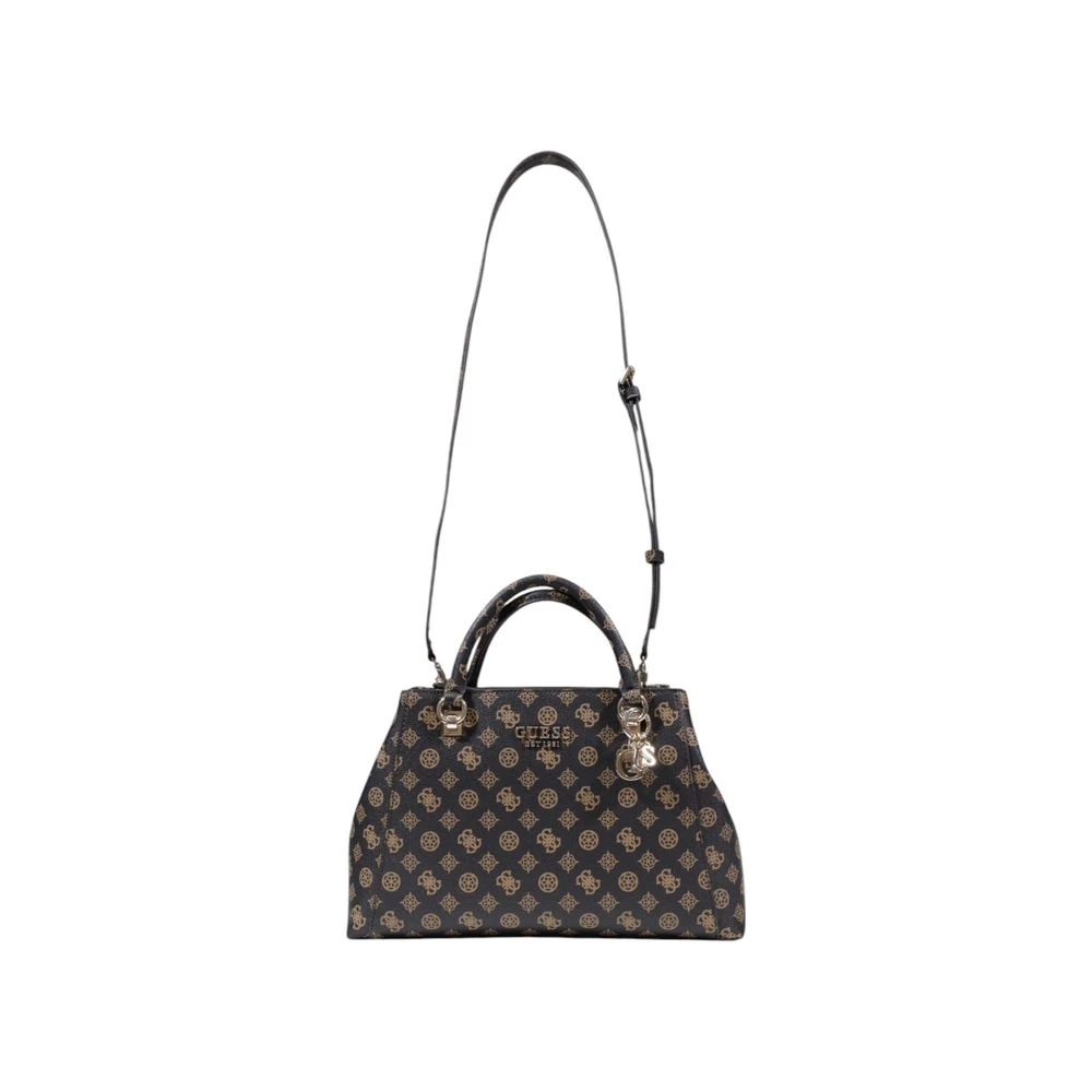 Guess Bruine Polyethyleen Handtas Herfst Winter Collectie Brown Dames