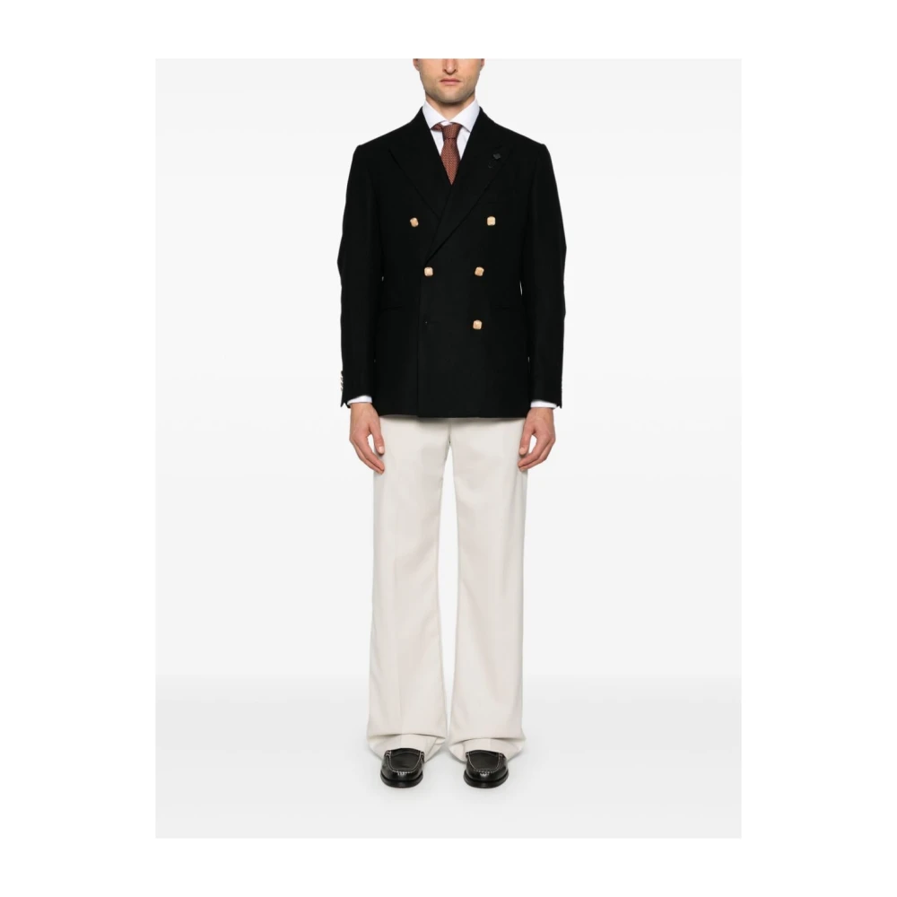 Lardini Zwarte Herenjassen Black Heren