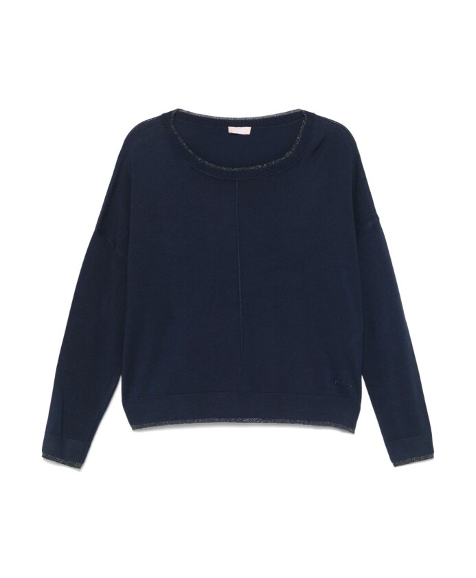 pull-bleu-avec-poignets-coteles
