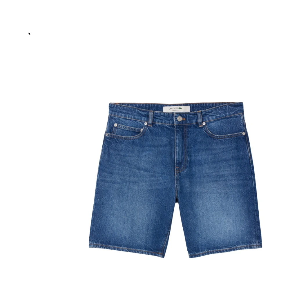 Lacoste Herr Blå Shorts W38, Denim, Denim Bermuda Shorts