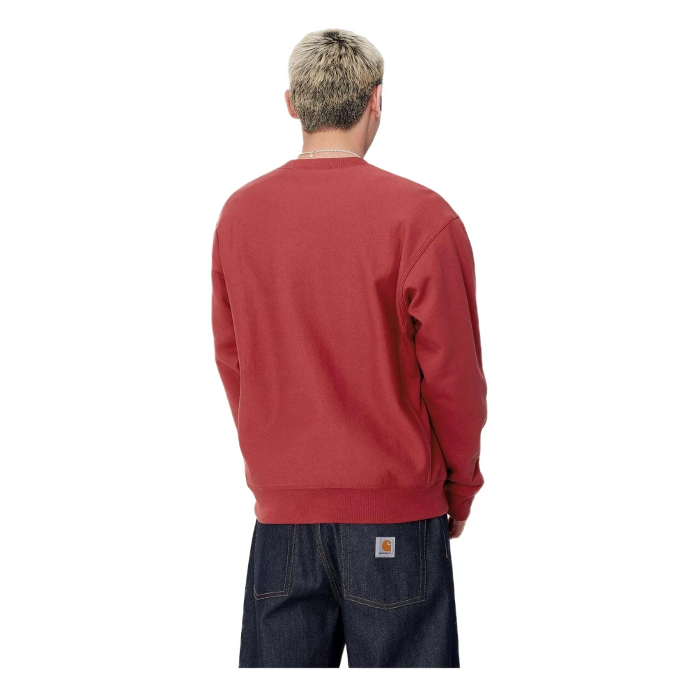 Carhartt WIP Amerikaans Script Hoodie Red Heren