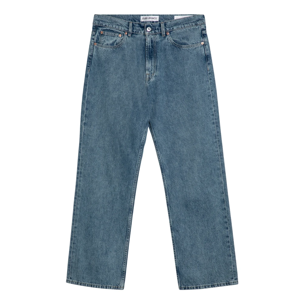 Our Legacy Regular Fit Denim Jeans Blue Heren