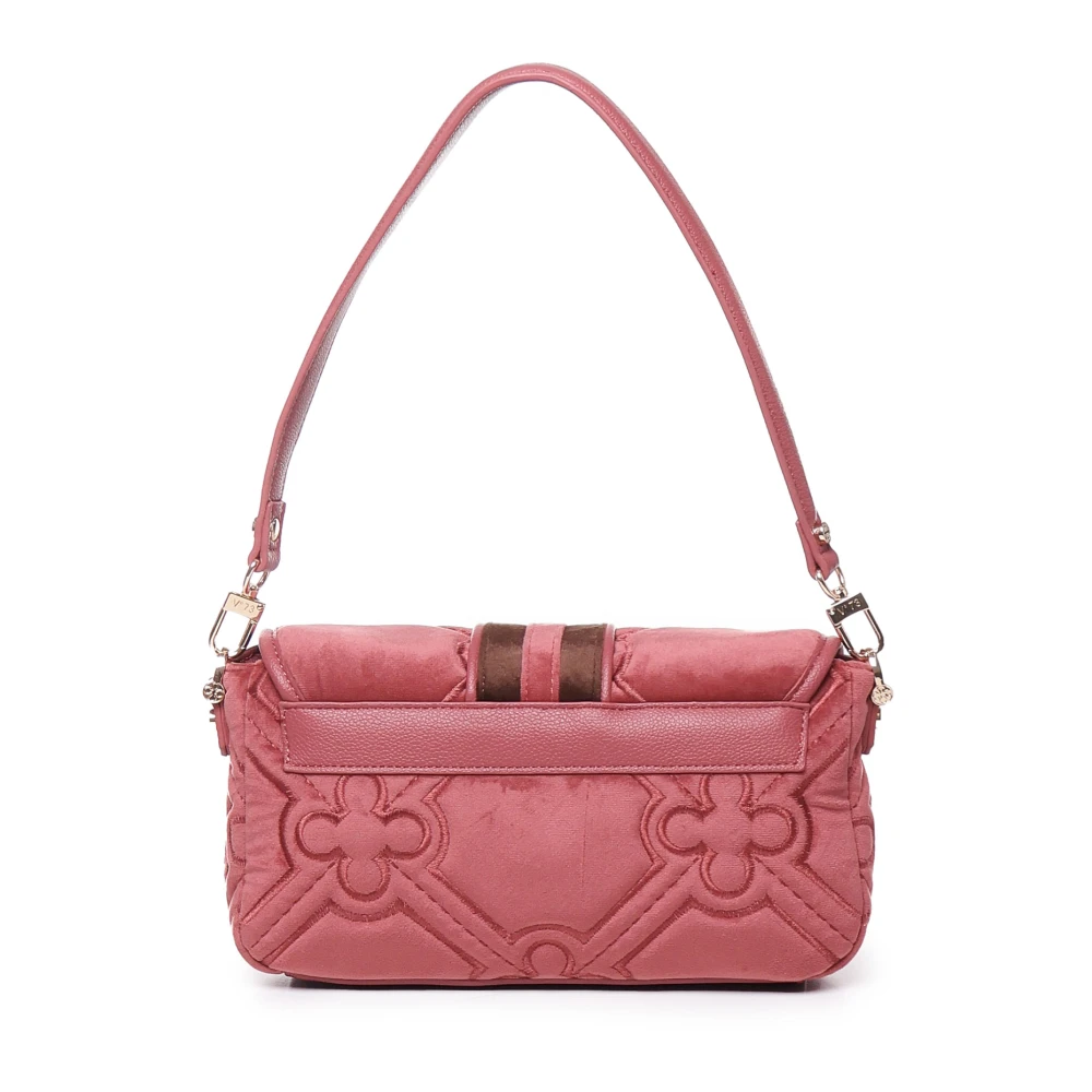 V73 Roze Schoudertas met Flap Sluiting Pink Dames