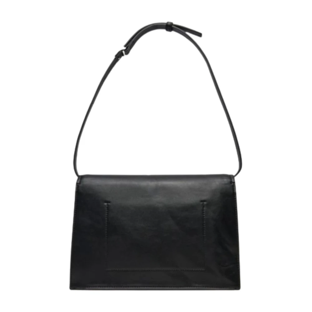 Calvin Klein Lineaire Schoudertas voor Vrouwen Black Dames