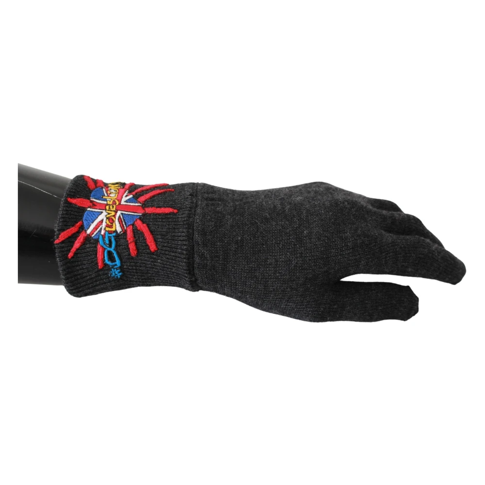 Dolce & Gabbana Gloves Gray Unisex