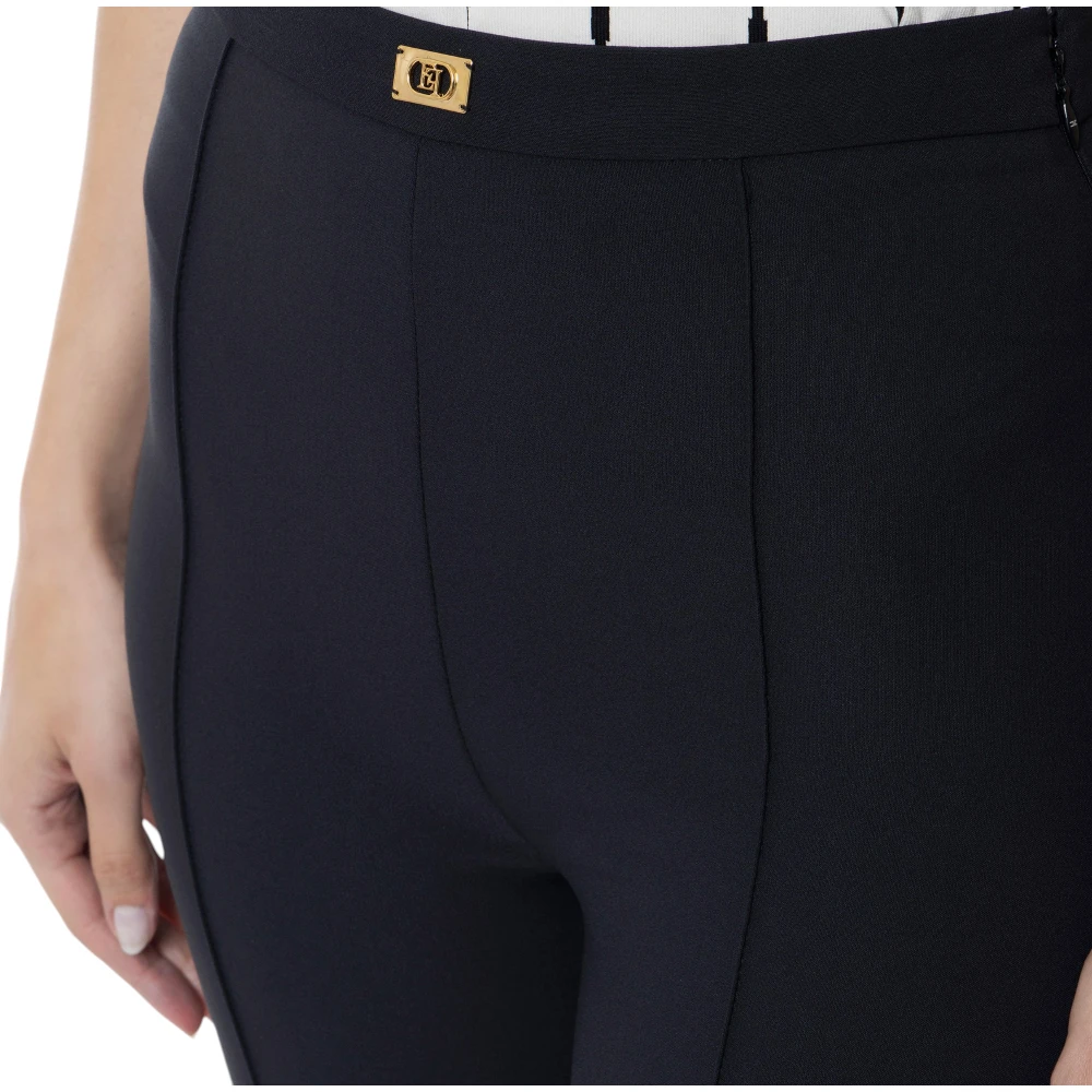 Elisabetta Franchi Stijlvolle Broek voor Vrouwen Black Dames