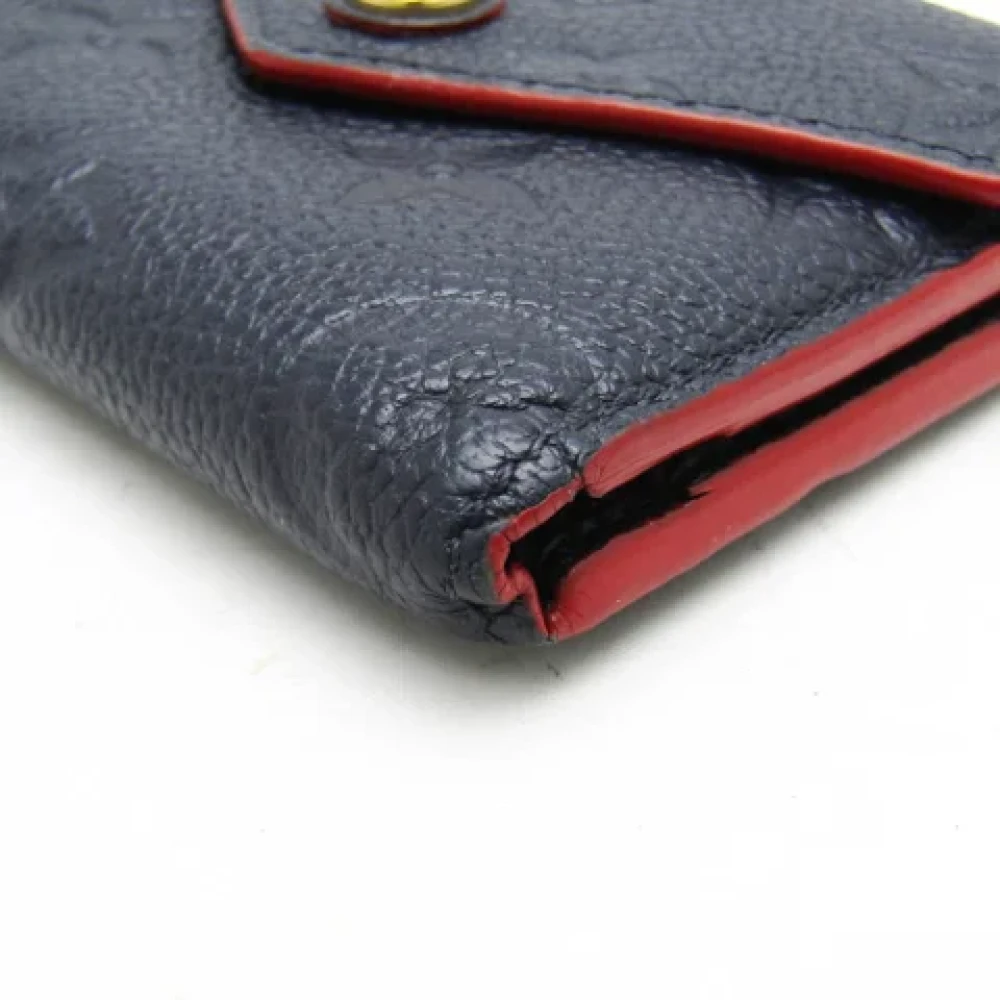 Louis Vuitton Vintage Pre-owned Leather wallets Blue Dames