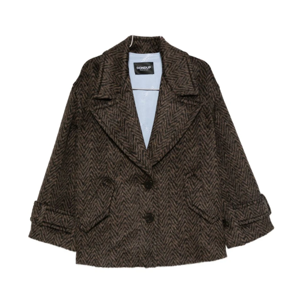 Dondup Brown Coat Marrone Aw25 - Female - Blazers - S - Jackets