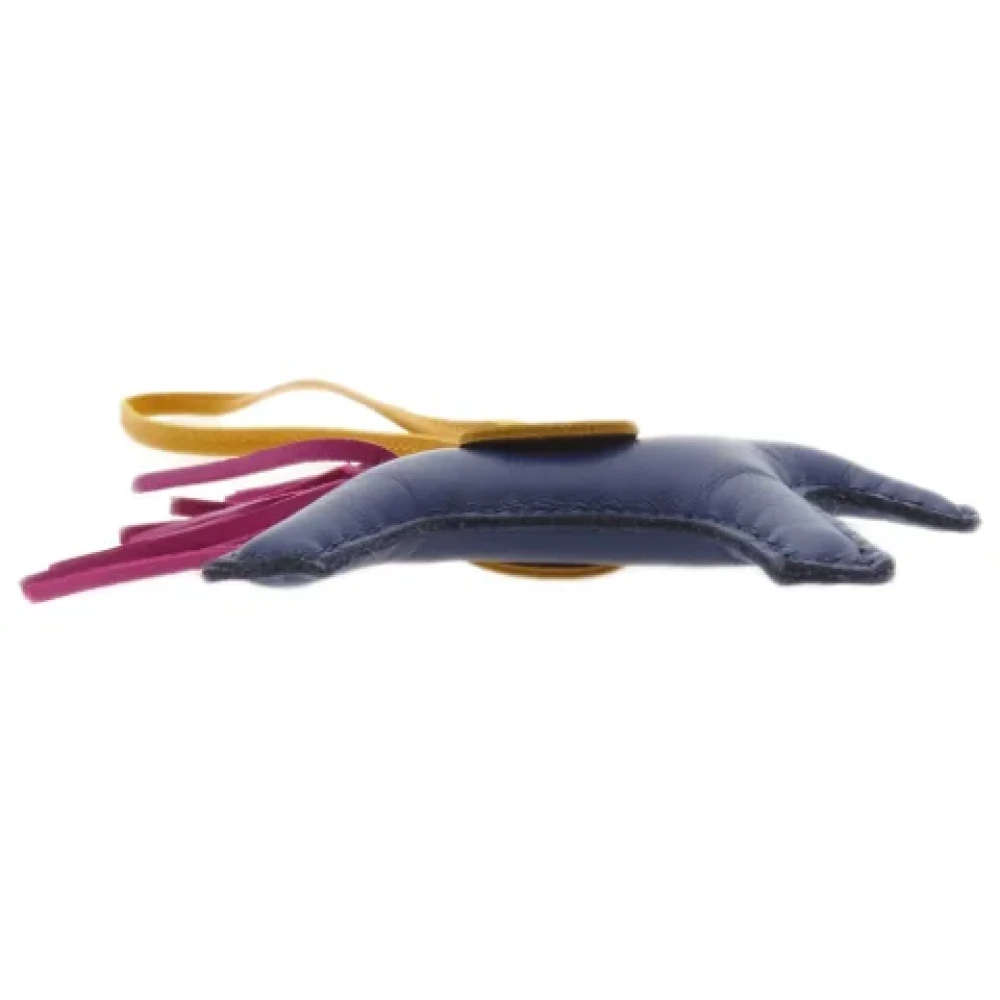 Hermès Vintage Pre-owned Fabric key-holders Blue Dames