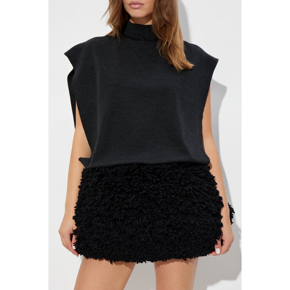 Alaïa Wollen bodysuit Black Dames