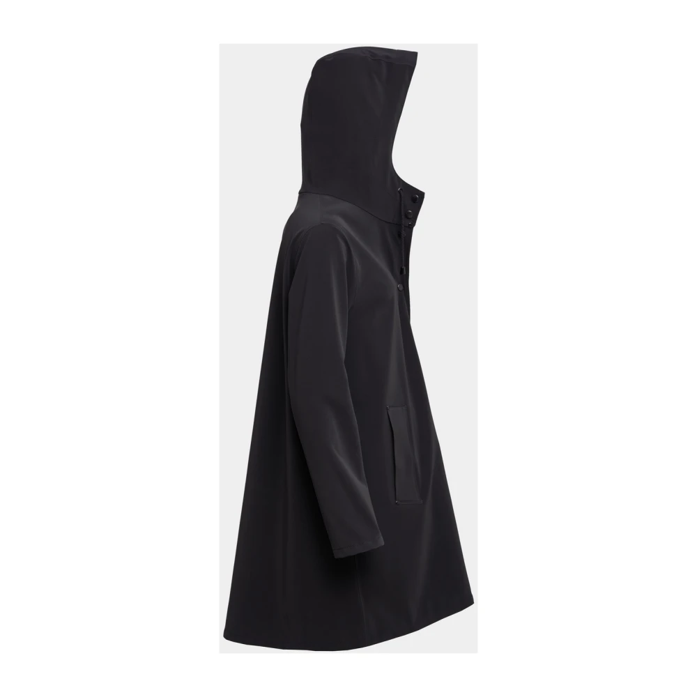 Stutterheim Lichtgewicht Matte A-Lijn Regenjas Black Dames