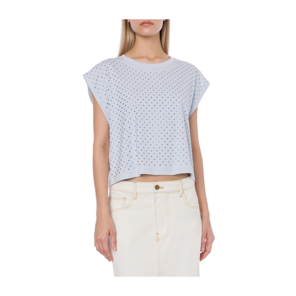 Philosophy di Lorenzo Serafini Basis T-shirt Blue Dames