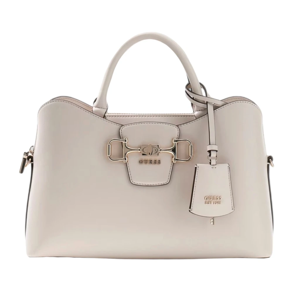 Guess Donna Beige - Janie Logo Handbag - Bags - One Size