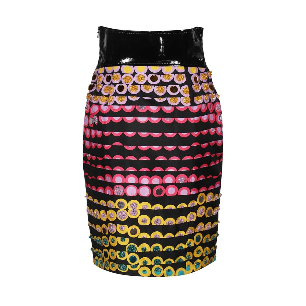 Moschino Zijden rok met print Multicolor Dames
