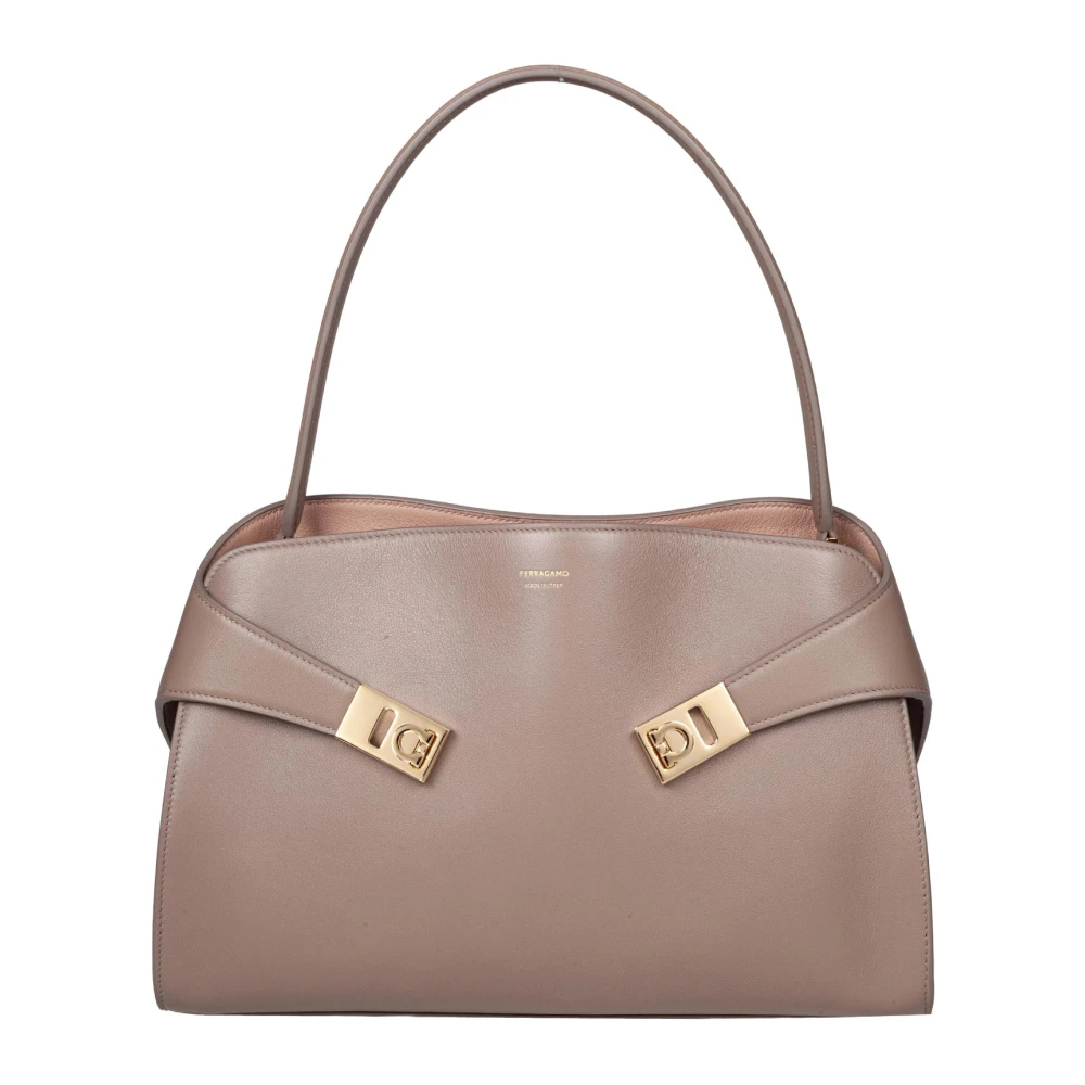 Ferragamo Donna Beige - Borsa A Spalla Hug Soft - Bags - One Size